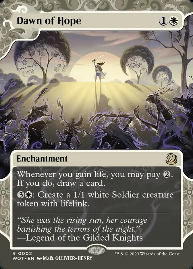 2023 Wilds of Eldraine: Enchanting Tales Dawn of Hope #2 rare card image
