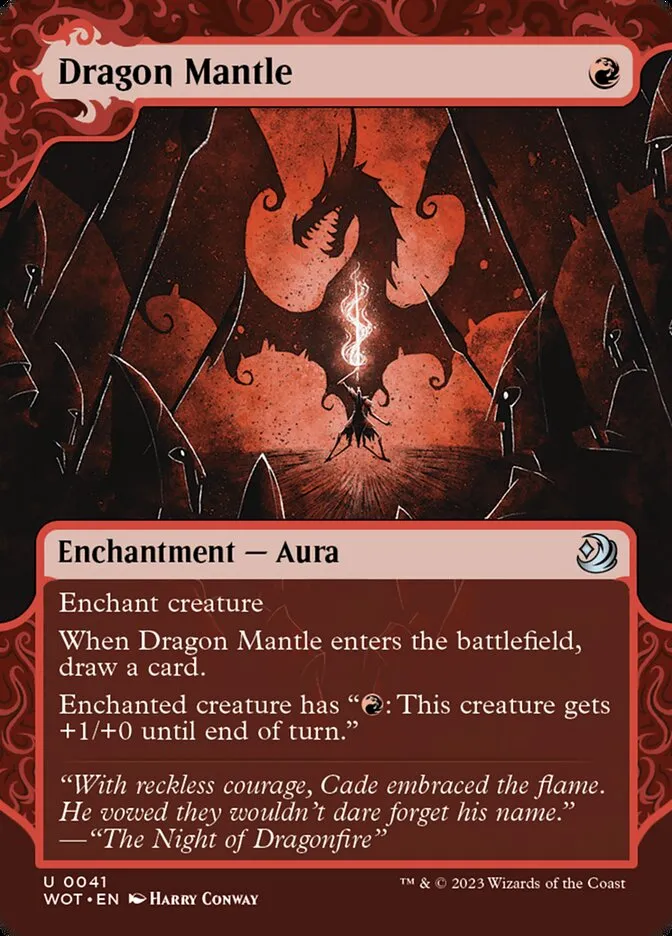 2023 Wilds of Eldraine: Enchanting Tales Dragon Mantle #41 uncommon card image