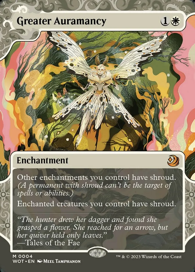 2023 Wilds of Eldraine: Enchanting Tales Greater Auramancy #4 mythic card image