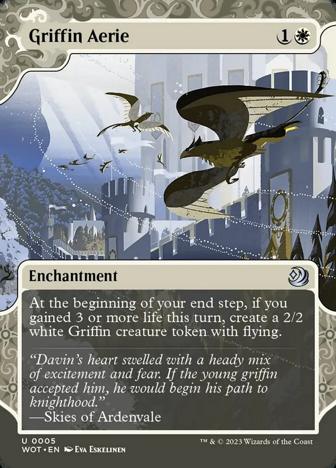 2023 Wilds of Eldraine: Enchanting Tales Griffin Aerie #5 uncommon card image