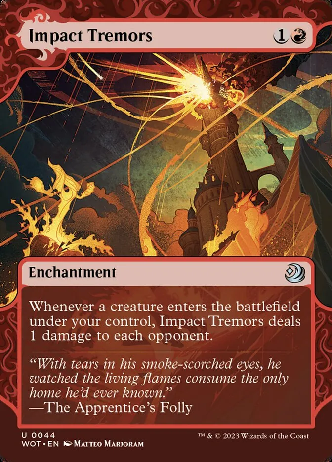 2023 Wilds of Eldraine: Enchanting Tales Impact Tremors #44 uncommon card image