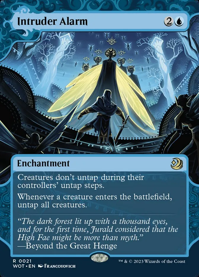 2023 Wilds of Eldraine: Enchanting Tales Intruder Alarm #21 rare card image