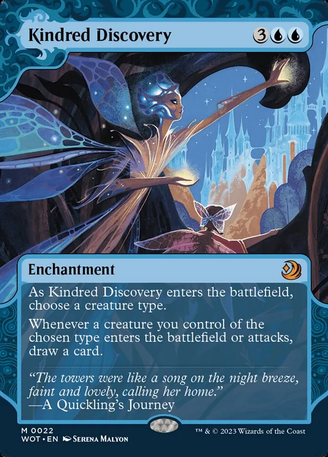 2023 Wilds of Eldraine: Enchanting Tales Kindred Discovery #22 mythic card image