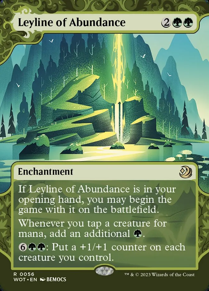 2023 Wilds of Eldraine: Enchanting Tales Leyline of Abundance #56 rare card image