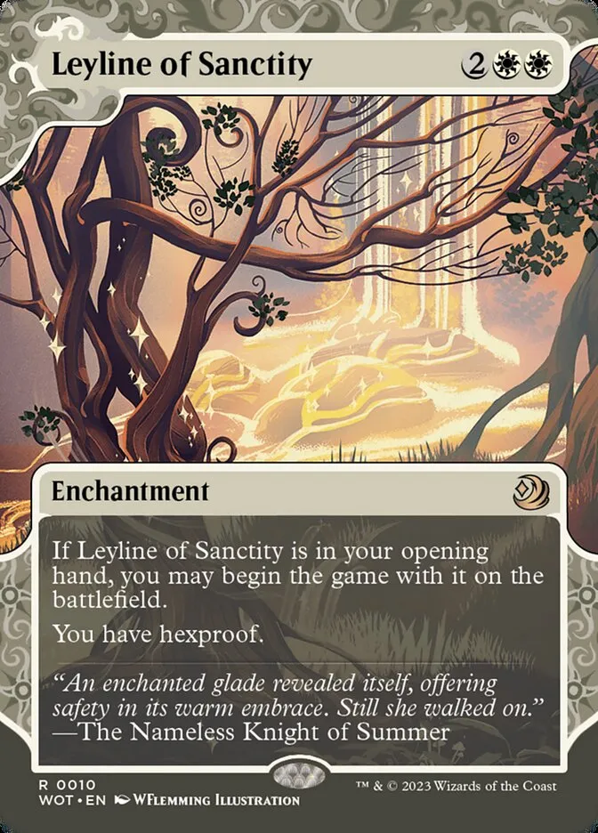 2023 Wilds of Eldraine: Enchanting Tales Leyline of Sanctity #10 rare card image