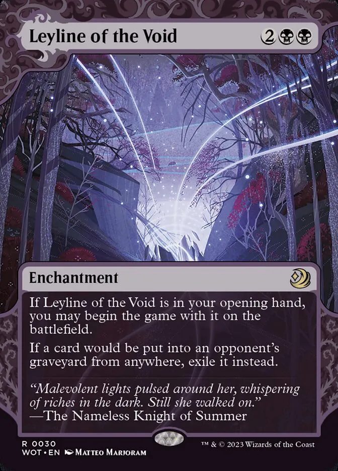 2023 Wilds of Eldraine: Enchanting Tales Leyline of the Void #30 rare card image