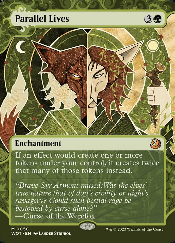 2023 Wilds of Eldraine: Enchanting Tales Parallel Lives #58 mythic card image