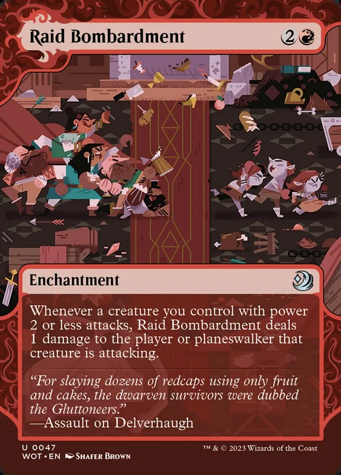 2023 Wilds of Eldraine: Enchanting Tales Raid Bombardment #47 uncommon card image