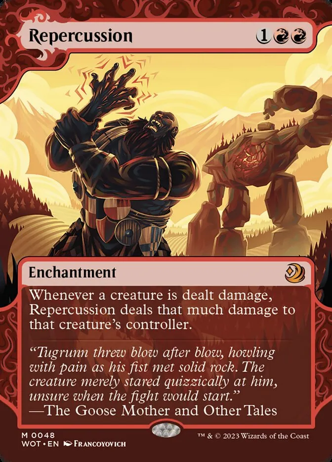 2023 Wilds of Eldraine: Enchanting Tales Repercussion #48 mythic card image