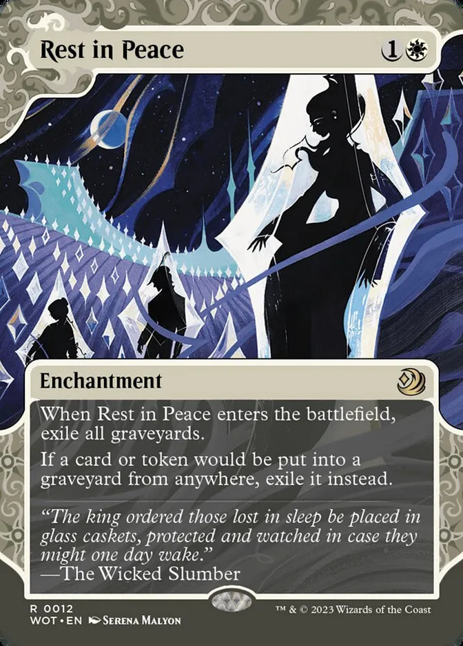 2023 Wilds of Eldraine: Enchanting Tales Rest in Peace #12 rare card image