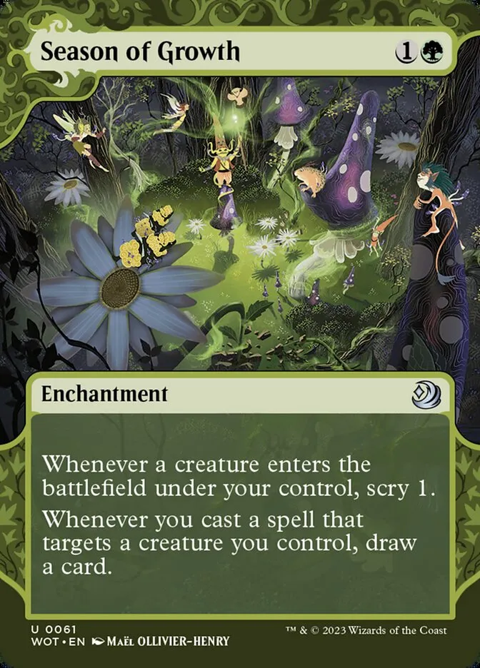 2023 Wilds of Eldraine: Enchanting Tales Season of Growth #61 uncommon card image