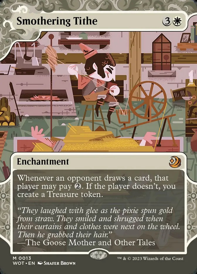 2023 Wilds of Eldraine: Enchanting Tales Smothering Tithe #13 mythic card image