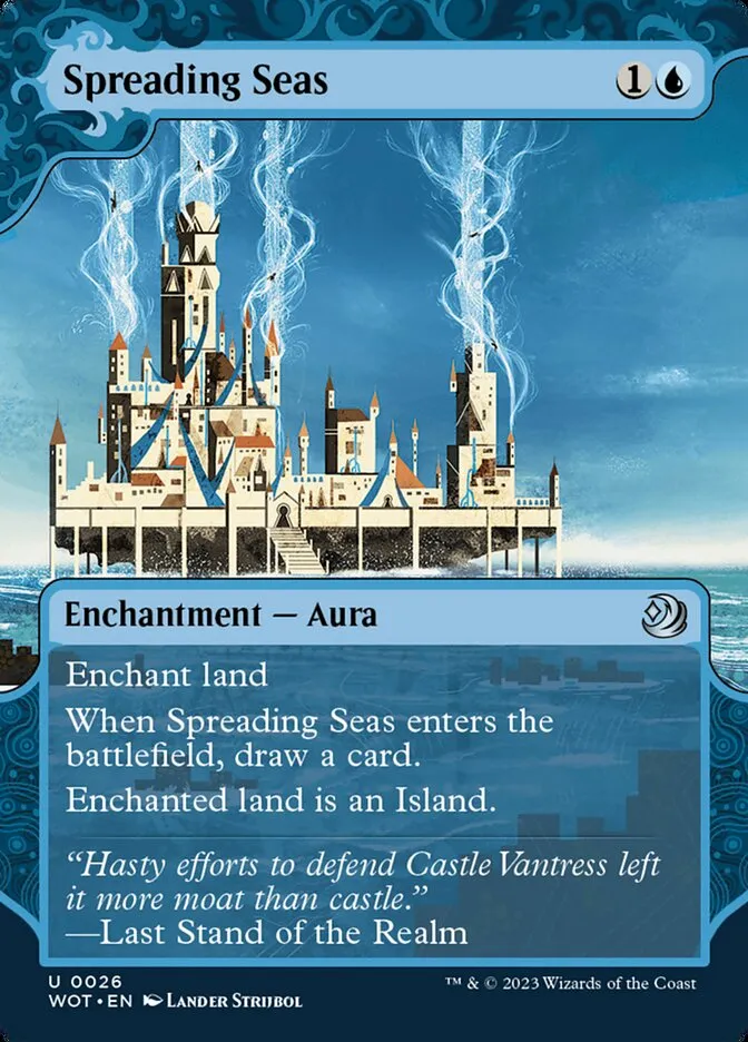 2023 Wilds of Eldraine: Enchanting Tales Spreading Seas #26 uncommon card image