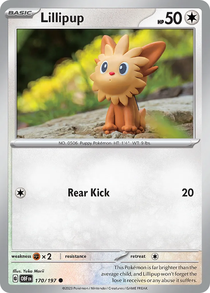 2023 Obsidian Flames Lillipup #170/197 Common card image