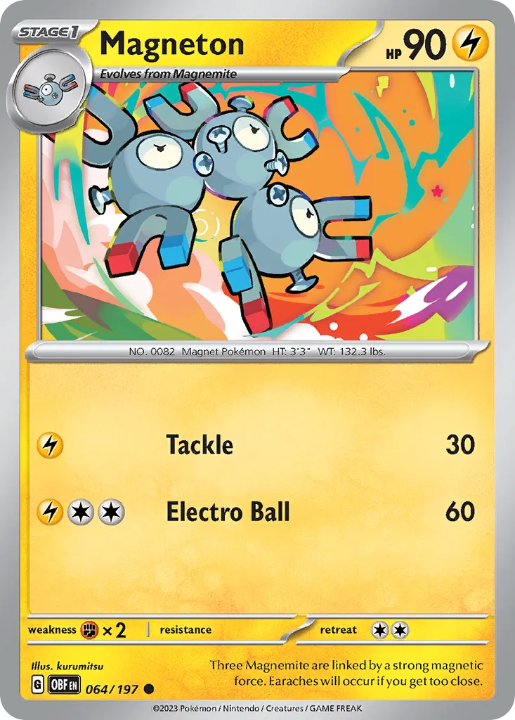 2023 Obsidian Flames Magneton Common #064/197 Common card image