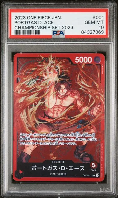 2023 One Piece Japanese Promos Championship Set 2023 Portgas D. #001 card image