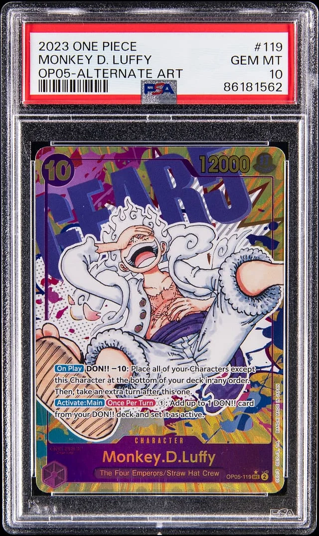 2023 One Piece OP-05 Awakening of the New Era Alternate Art Monkey D. Luffy #OP05-119 card image