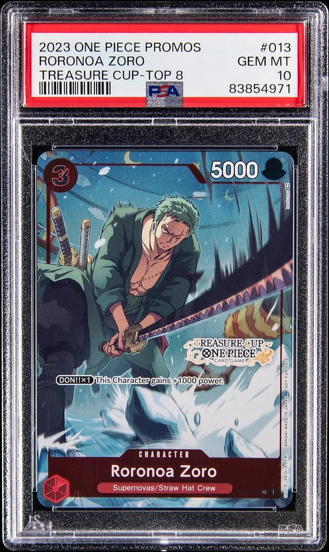 2023 One Piece Promos Treasure Cup - Top 8 Roronoa Zoro #ST01-013 card image