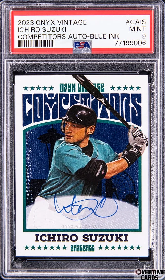 2023 Onyx Vintage Competitors Autograph Blue Ink Ichiro Suzuki #CAIS card image