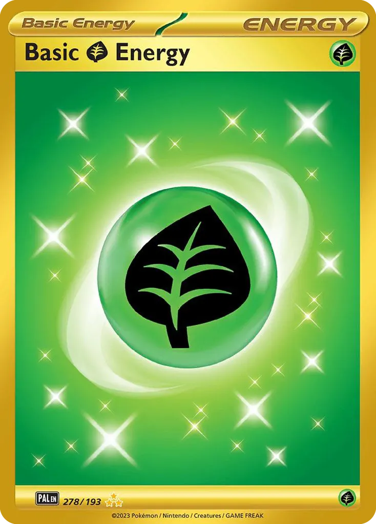 2023 Paldea Evolved Basic Grass Energy Hyper Rare #278/193 Hyper Rare card image