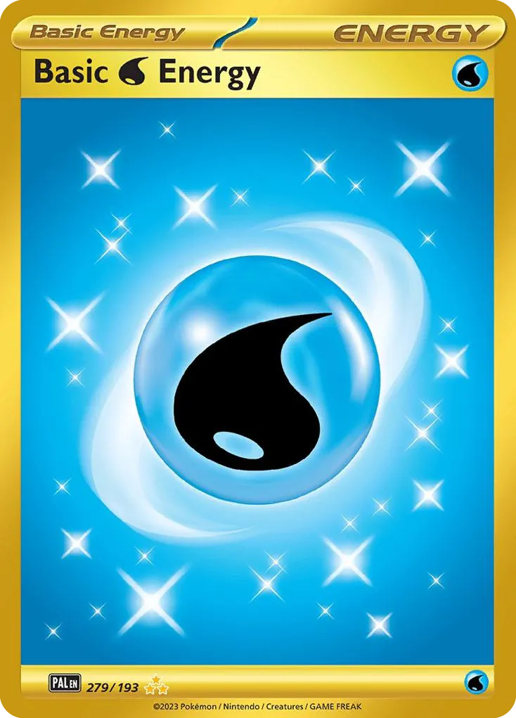 2023 Paldea Evolved Basic Water Energy Hyper Rare #279/193 Hyper Rare card image