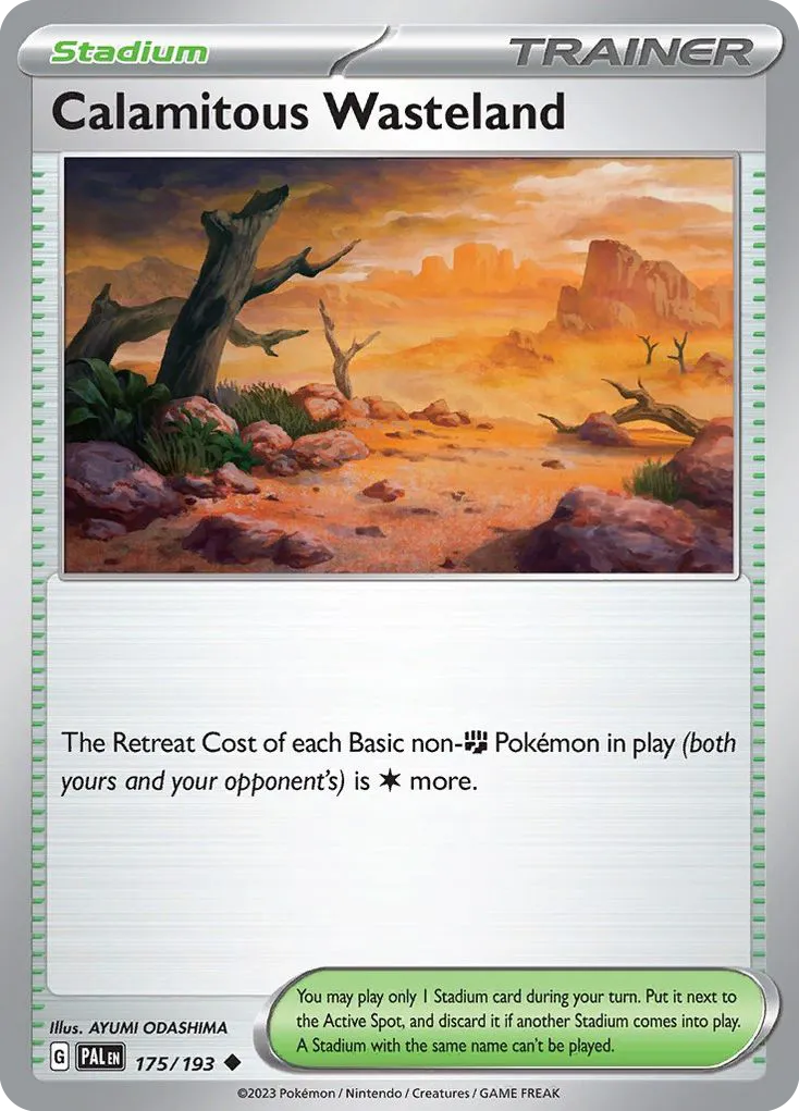 2023 Paldea Evolved Calamitous Wasteland Uncommon #175/193 Uncommon card image