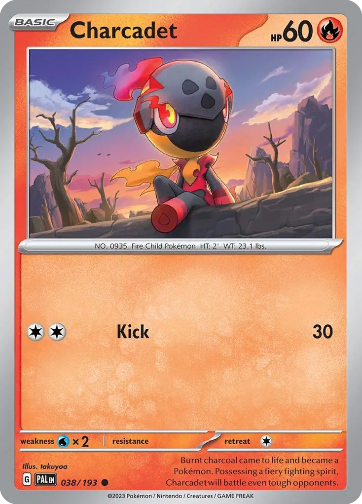 2023 Paldea Evolved Charcadet #038/193 Common card image