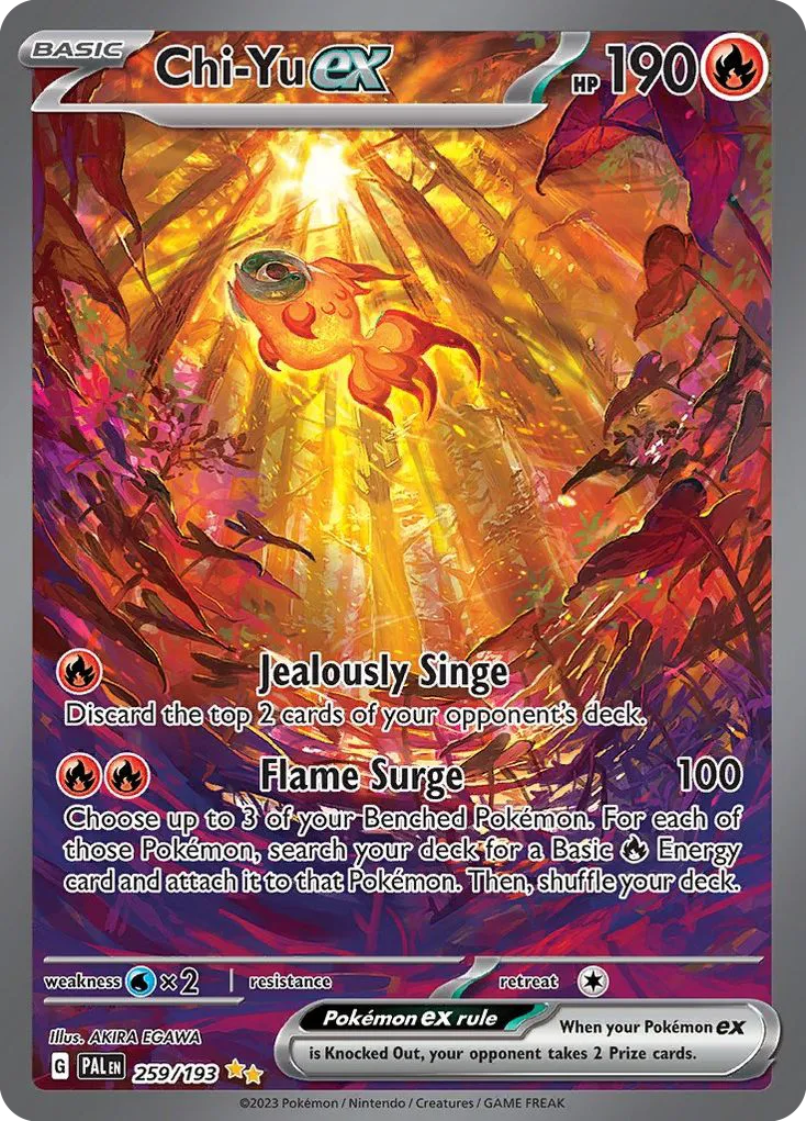2023 Paldea Evolved Chi-Yu ex #234/193 Ultra Rare card image
