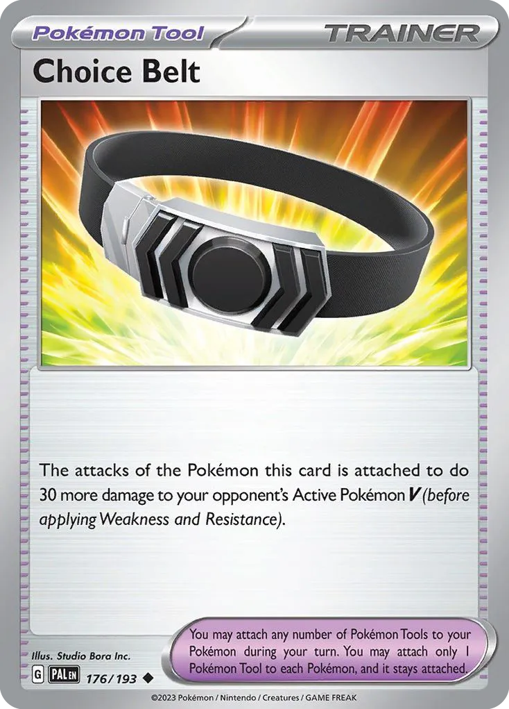 2023 Paldea Evolved Choice Belt Uncommon #176/193 Uncommon card image