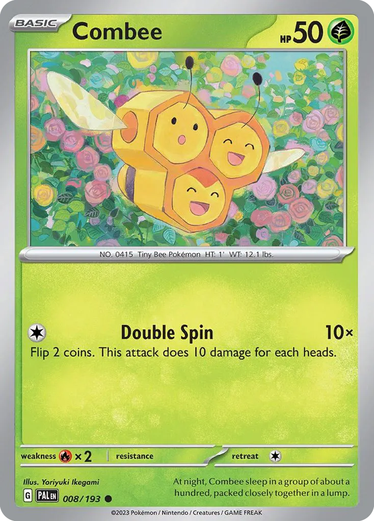 2023 Paldea Evolved Combee Common #008/193 Common card image