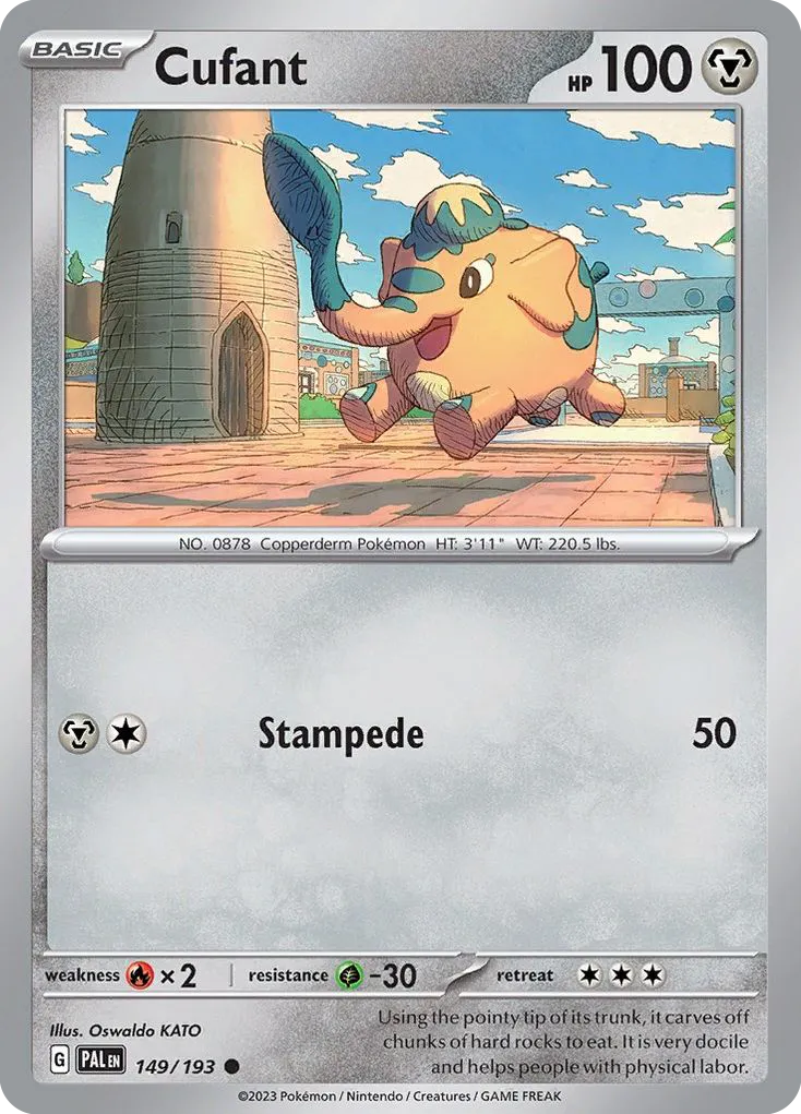 2023 Paldea Evolved Cufant Common #149/193 Common card image