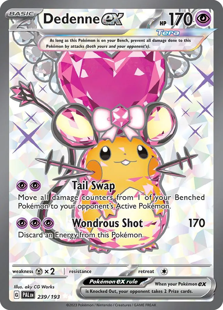2023 Paldea Evolved Dedenne ex #239/193 Ultra Rare card image