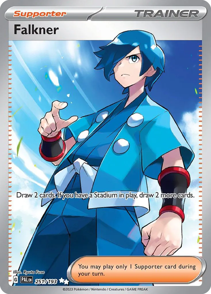 2023 Paldea Evolved Falkner #251/193 Ultra Rare card image