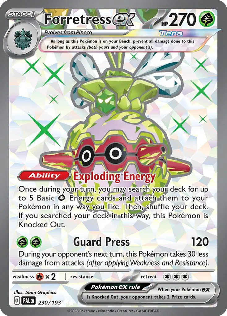 2023 Paldea Evolved Forretress ex #230/193 Ultra Rare card image