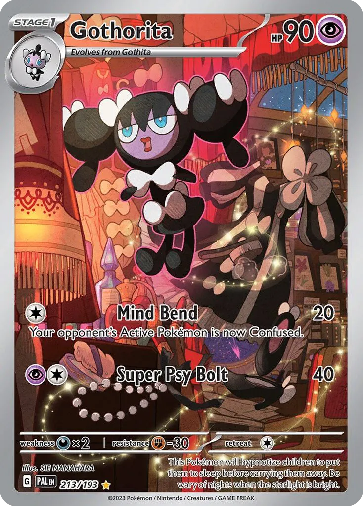 2023 Paldea Evolved Gothorita #213/193 Illustration Rare card image