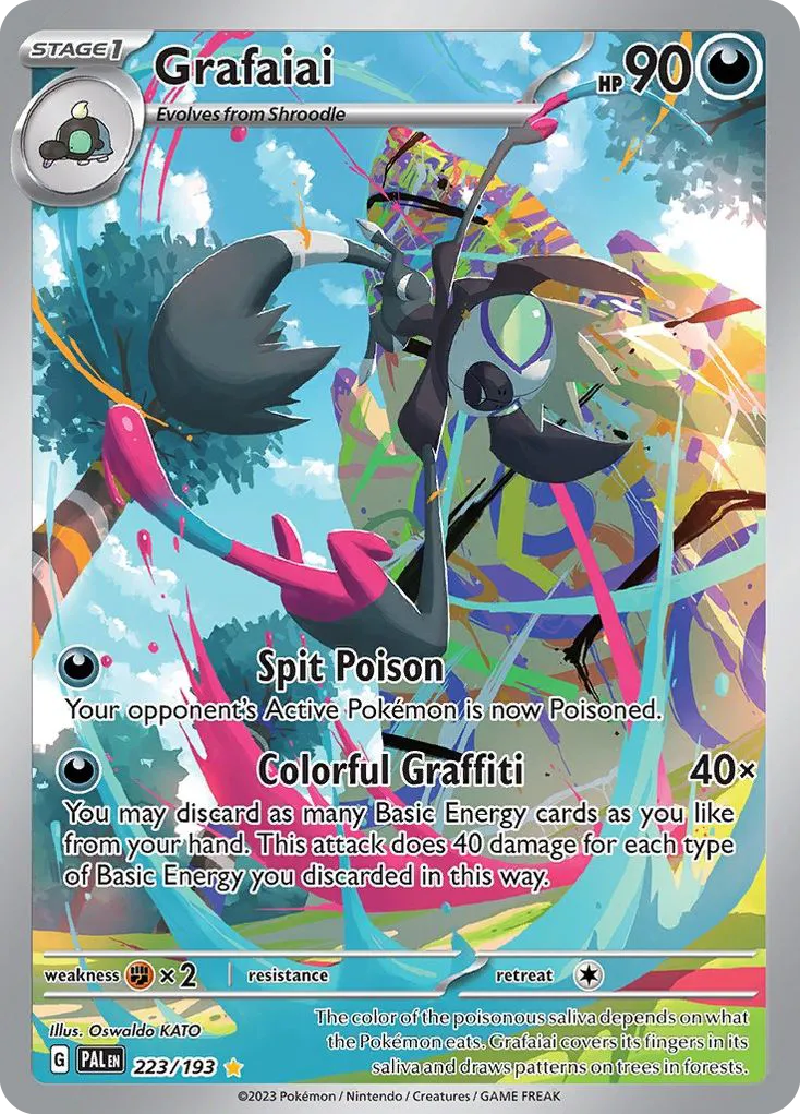 2023 Paldea Evolved Grafaiai Uncommon #146/193 Uncommon card image