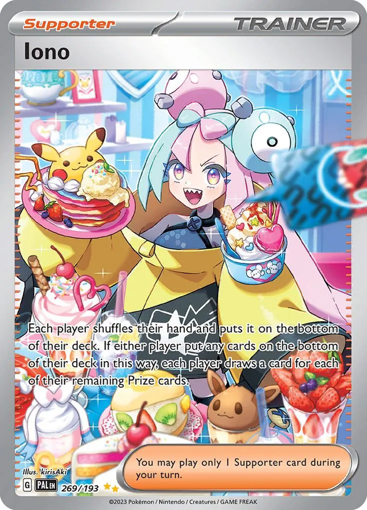 2023 Paldea Evolved Iono #254/193 Ultra Rare card image