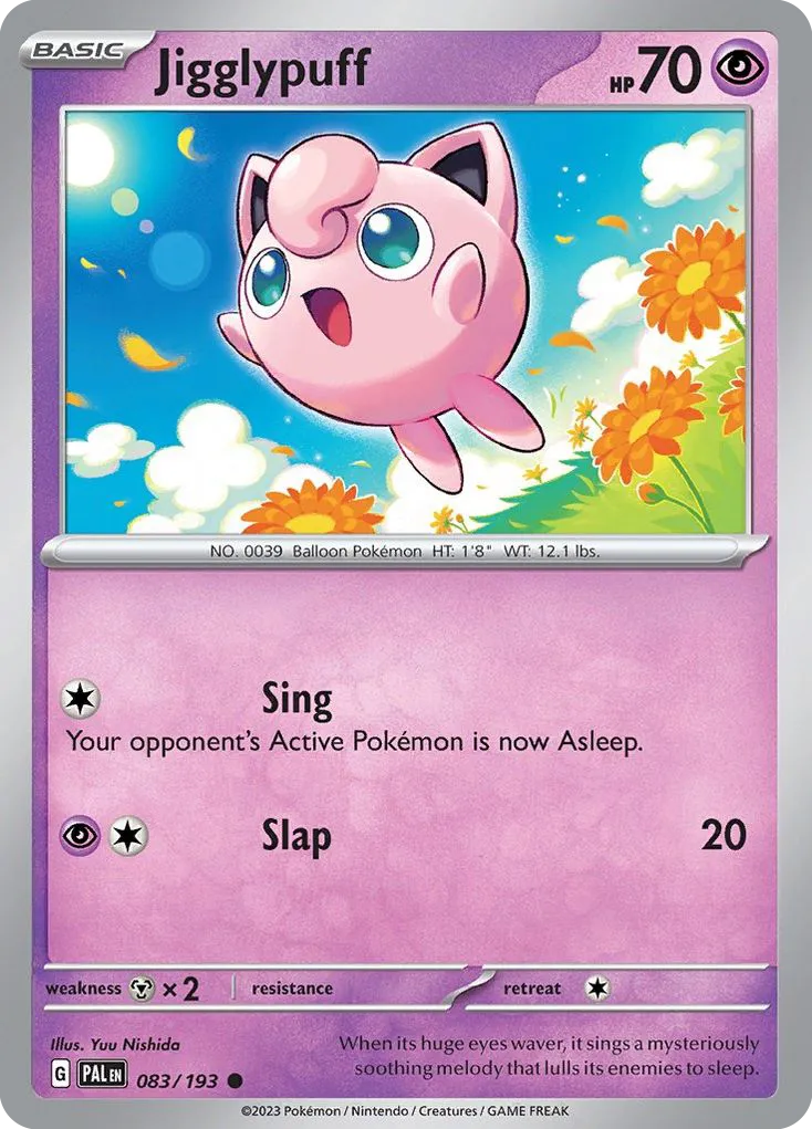 2023 Paldea Evolved Jigglypuff Common #083/193 Common card image