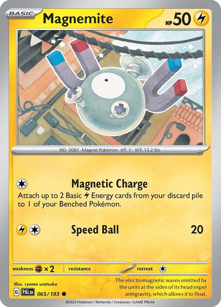 2023 Paldea Evolved Magnemite #065/193 Common card image