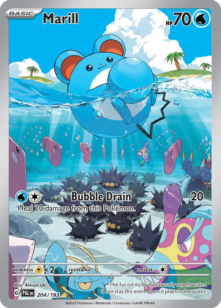 2023 Paldea Evolved Marill Common #044/193 Common card image