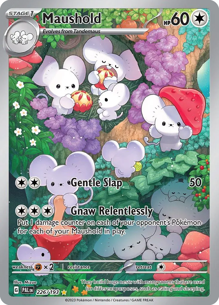 2023 Paldea Evolved Maushold #226/193 Illustration Rare card image