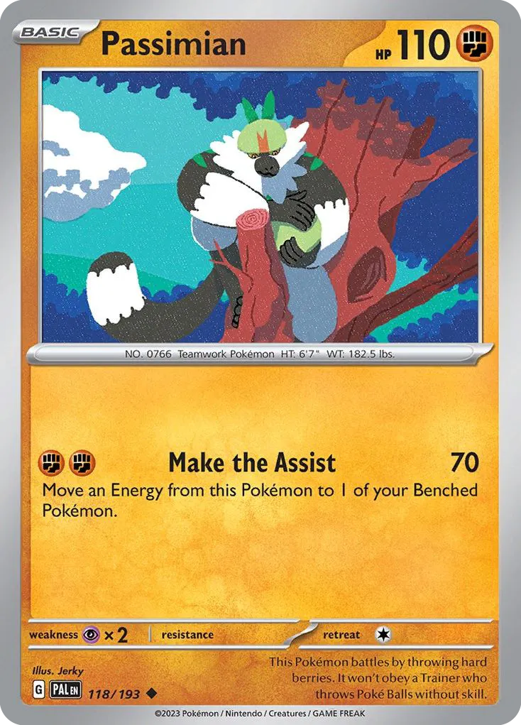2023 Paldea Evolved Passimian Uncommon #118/193 Uncommon card image