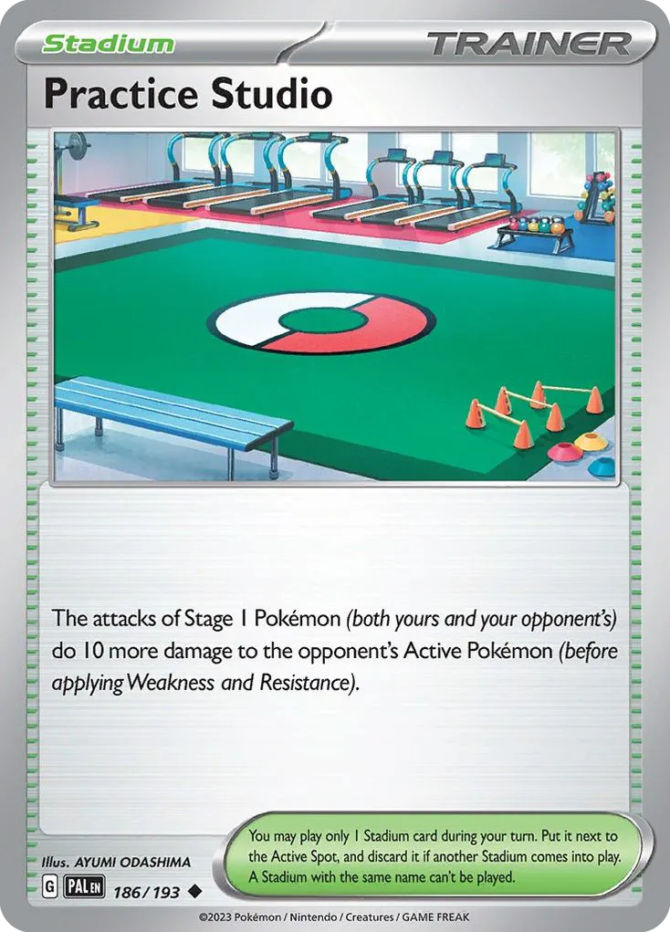 2023 Paldea Evolved Practice Studio Uncommon #186/193 Uncommon card image