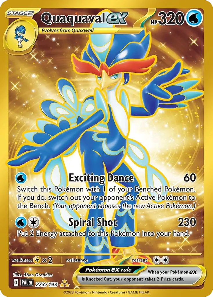 2023 Paldea Evolved Quaquaval ex #052/193 Double Rare card image