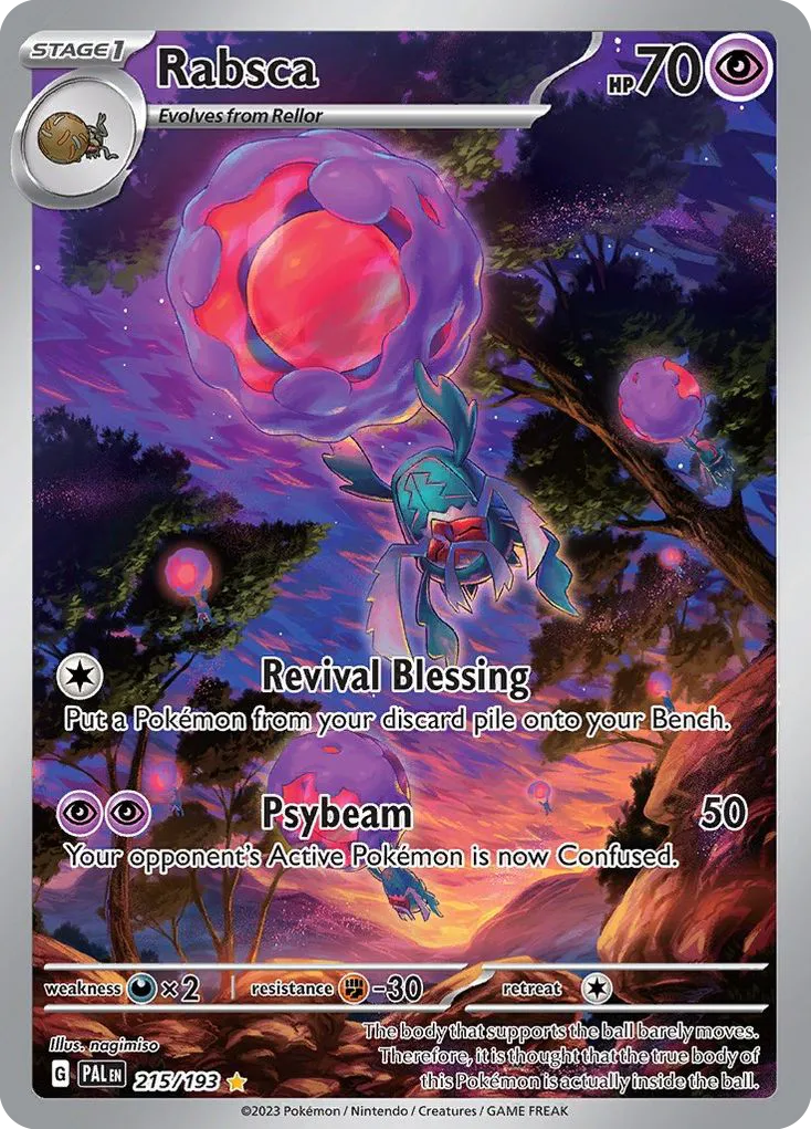2023 Paldea Evolved Rabsca Rare #099/193 Rare card image