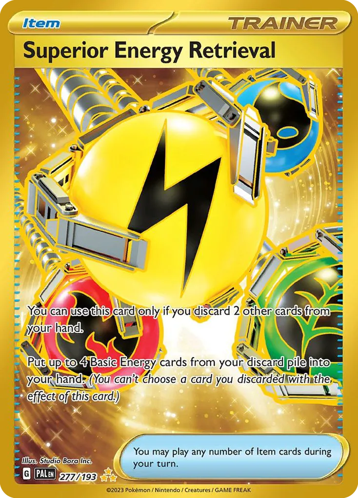 2023 Paldea Evolved Superior Energy Retrieval #277/193 Hyper Rare card image