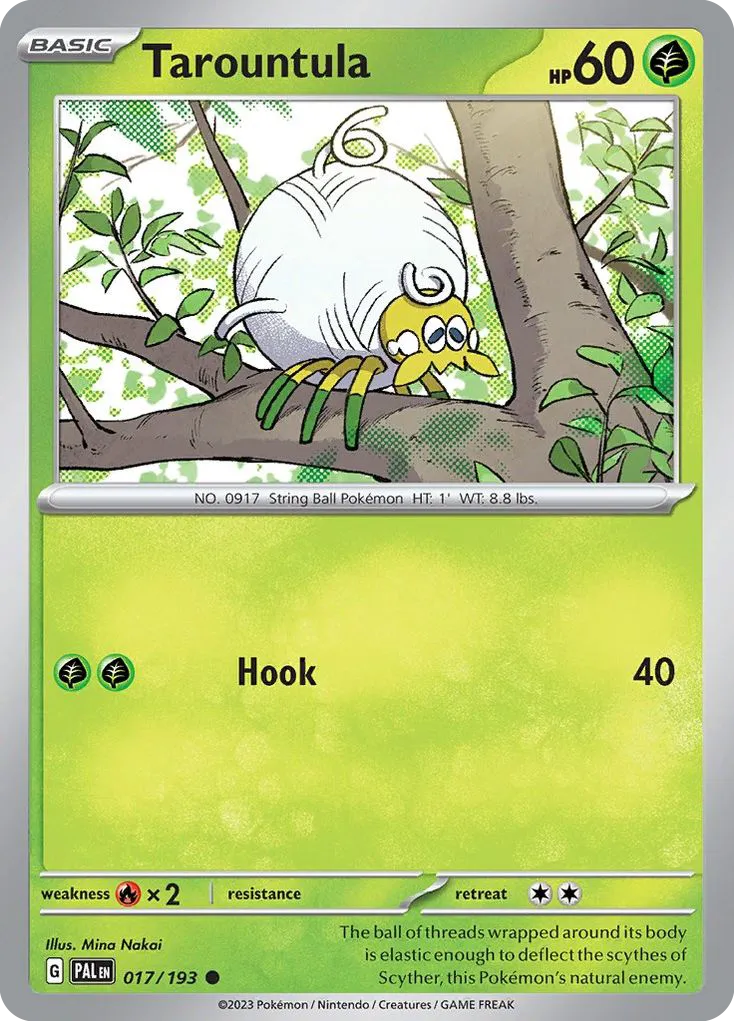 2023 Paldea Evolved Tarountula Common #016/193 Common card image