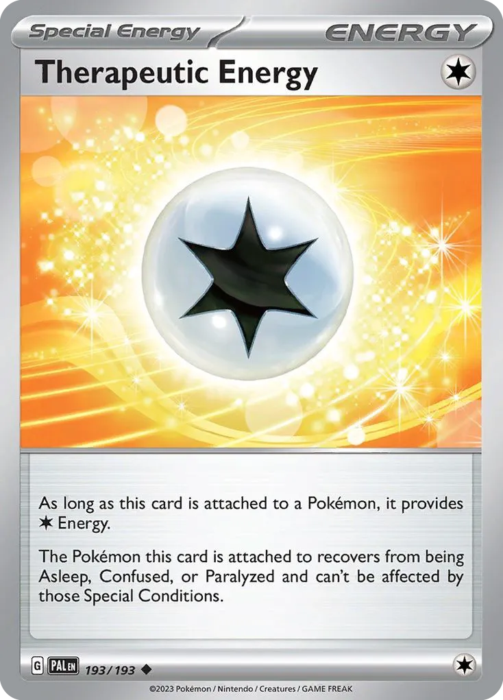 2023 Paldea Evolved Therapeutic Energy #193/193 Uncommon card image
