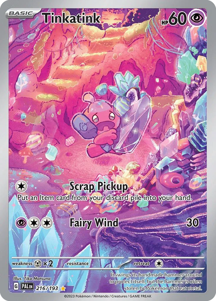 2023 Paldea Evolved Tinkatink #102/193 Common card image