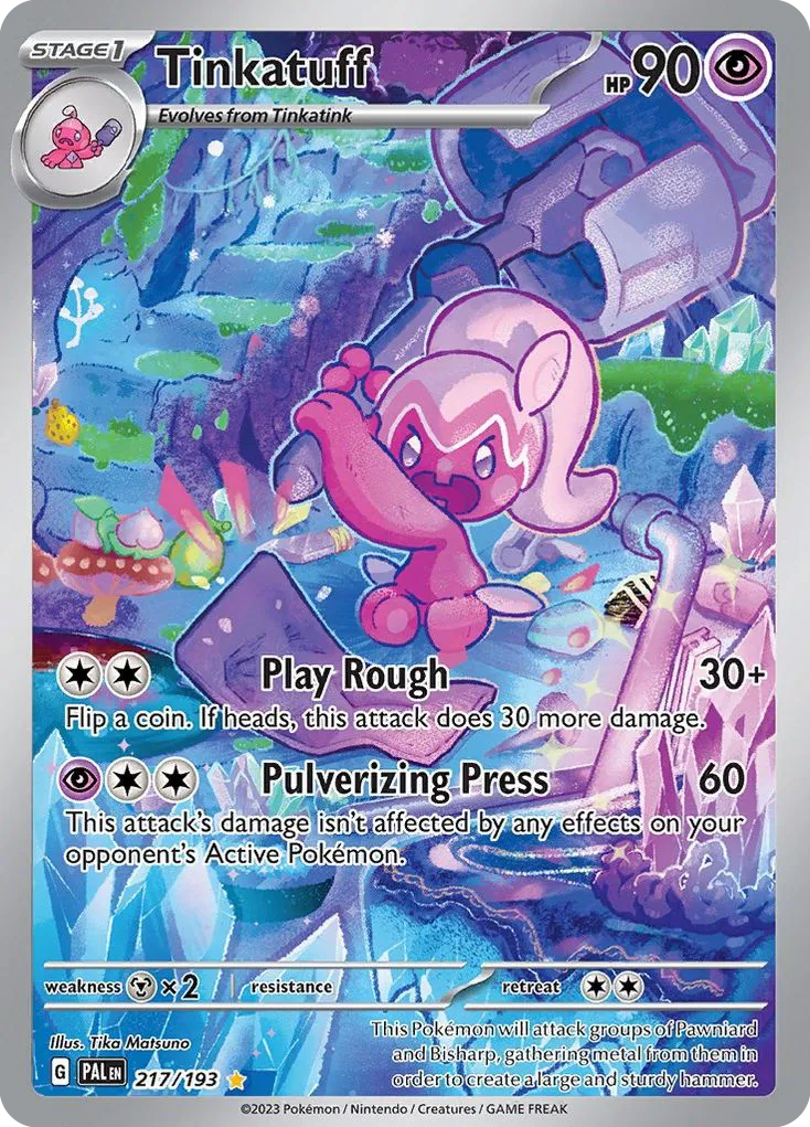 2023 Paldea Evolved Tinkatuff Uncommon #103/193 Uncommon card image